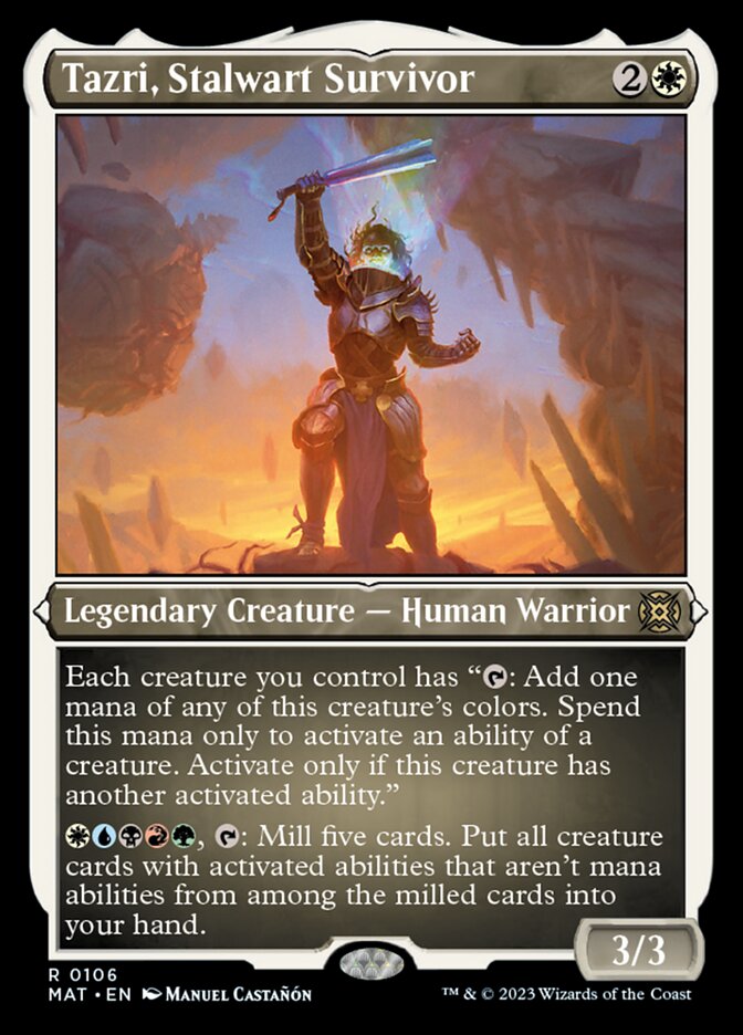 Tazri, Stalwart Survivor (Foil Etched) [March of the Machine: The Aftermath] | Empire Gaming NC