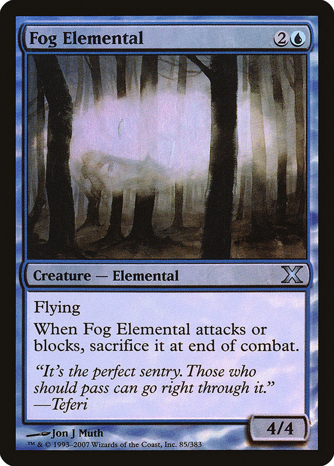 Fog Elemental (Premium Foil) [Tenth Edition] | Empire Gaming NC