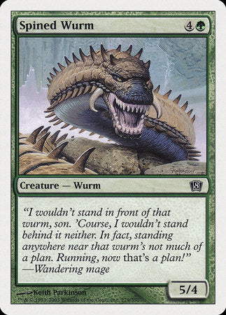 Spined Wurm [Eighth Edition] | Empire Gaming NC