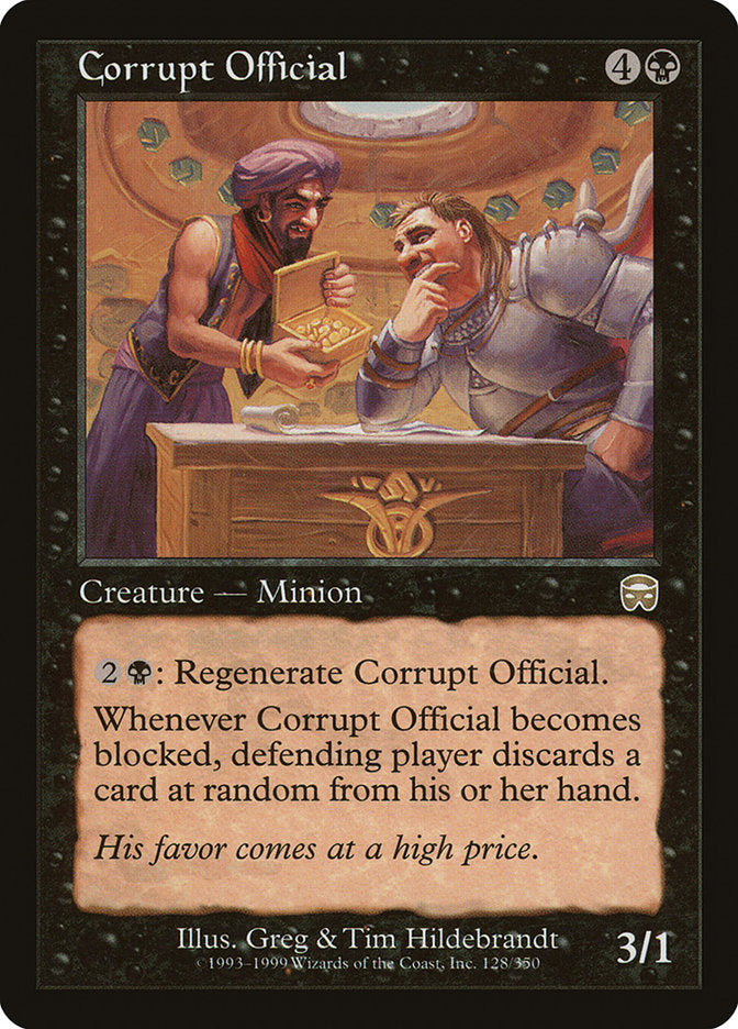 Corrupt Official [Mercadian Masques] | Empire Gaming NC