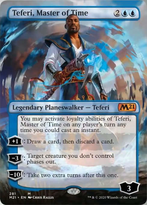 Teferi, Master of Time (Borderless) [Core Set 2021] | Empire Gaming NC