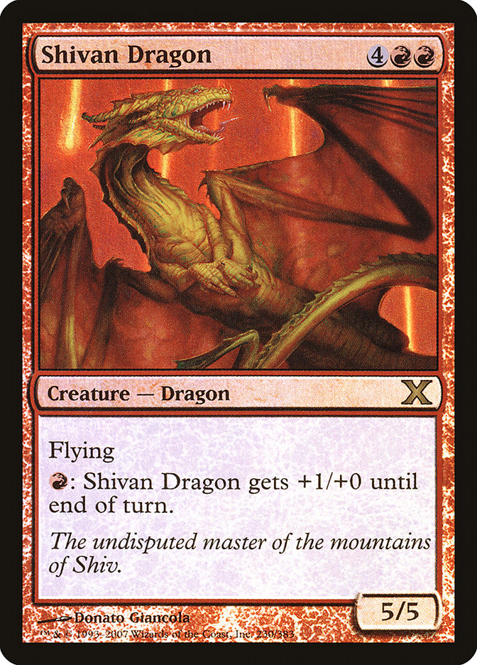 Shivan Dragon (Premium Foil) [Tenth Edition] | Empire Gaming NC