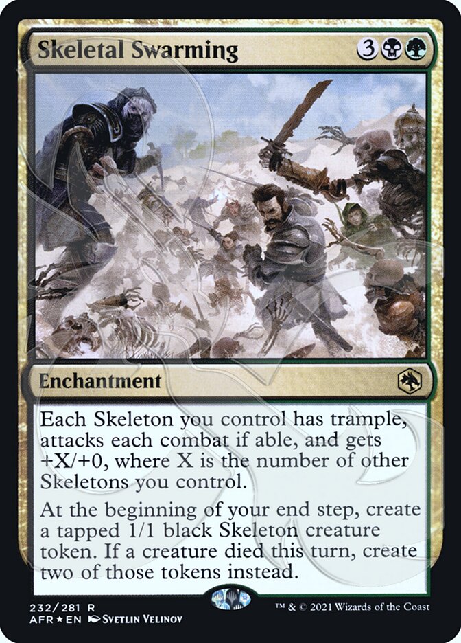 Skeletal Swarming (Ampersand Promo) [Dungeons & Dragons: Adventures in the Forgotten Realms Promos] | Empire Gaming NC