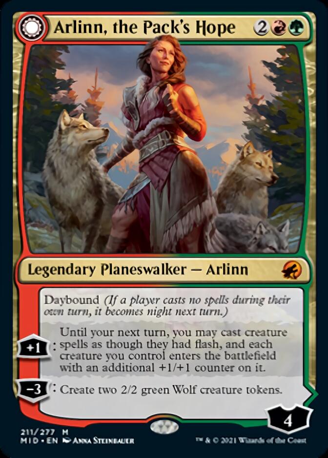 Arlinn, the Pack's Hope // Arlinn, the Moon's Fury [Innistrad: Midnight Hunt] | Empire Gaming NC