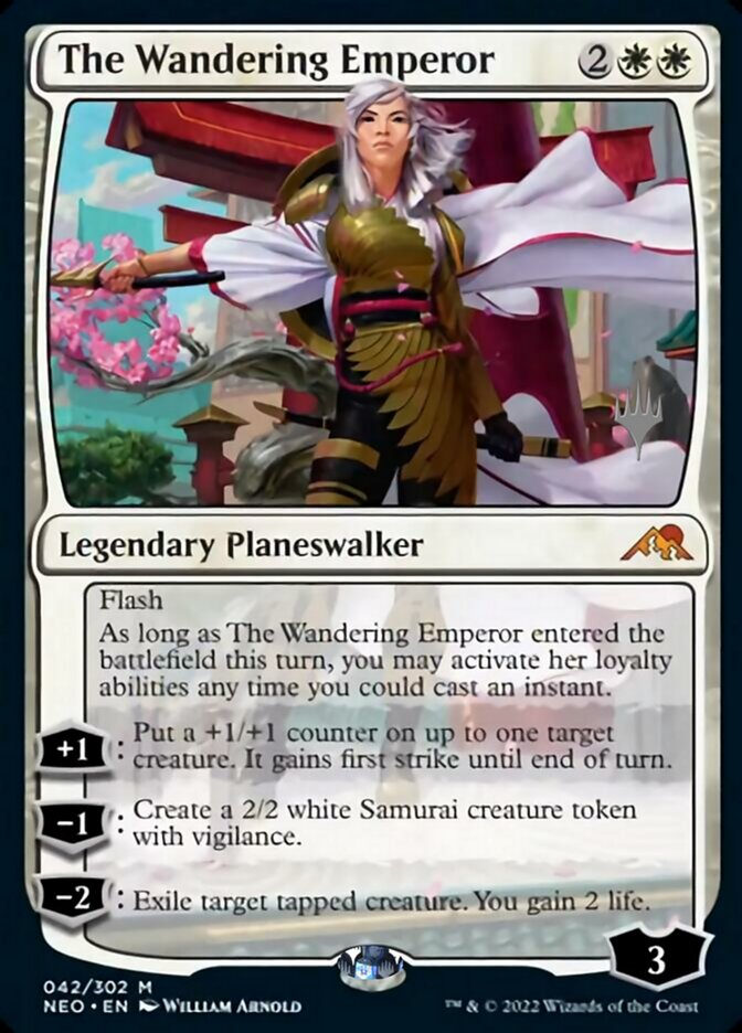 The Wandering Emperor (Promo Pack) [Kamigawa: Neon Dynasty Promos] | Empire Gaming NC