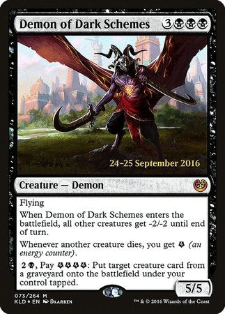 Demon of Dark Schemes [Kaladesh Promos] | Empire Gaming NC