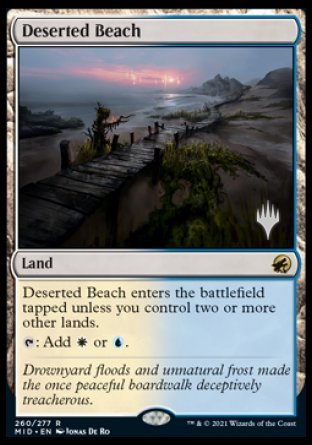 Deserted Beach (Promo Pack) [Innistrad: Midnight Hunt Promos] | Empire Gaming NC