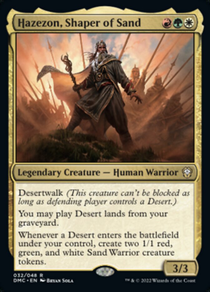 Hazezon, Shaper of Sand [Dominaria United Commander] | Empire Gaming NC