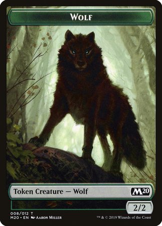 Wolf Token [Core Set 2020 Tokens] | Empire Gaming NC