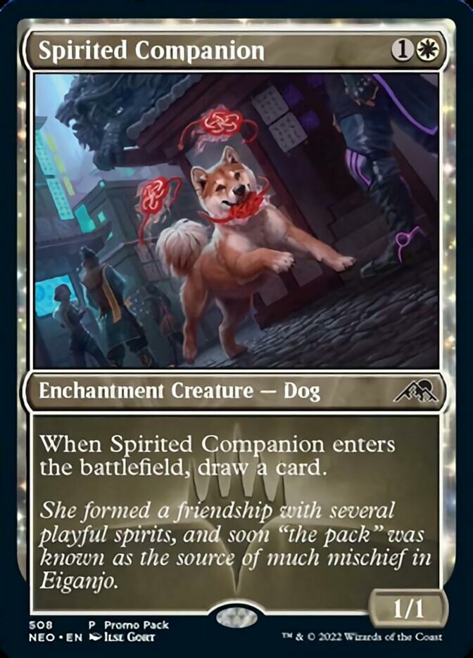 Spirited Companion (Promo Pack) [Kamigawa: Neon Dynasty Promos] | Empire Gaming NC