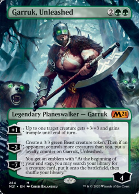 Garruk, Unleashed (Borderless) [Core Set 2021] | Empire Gaming NC