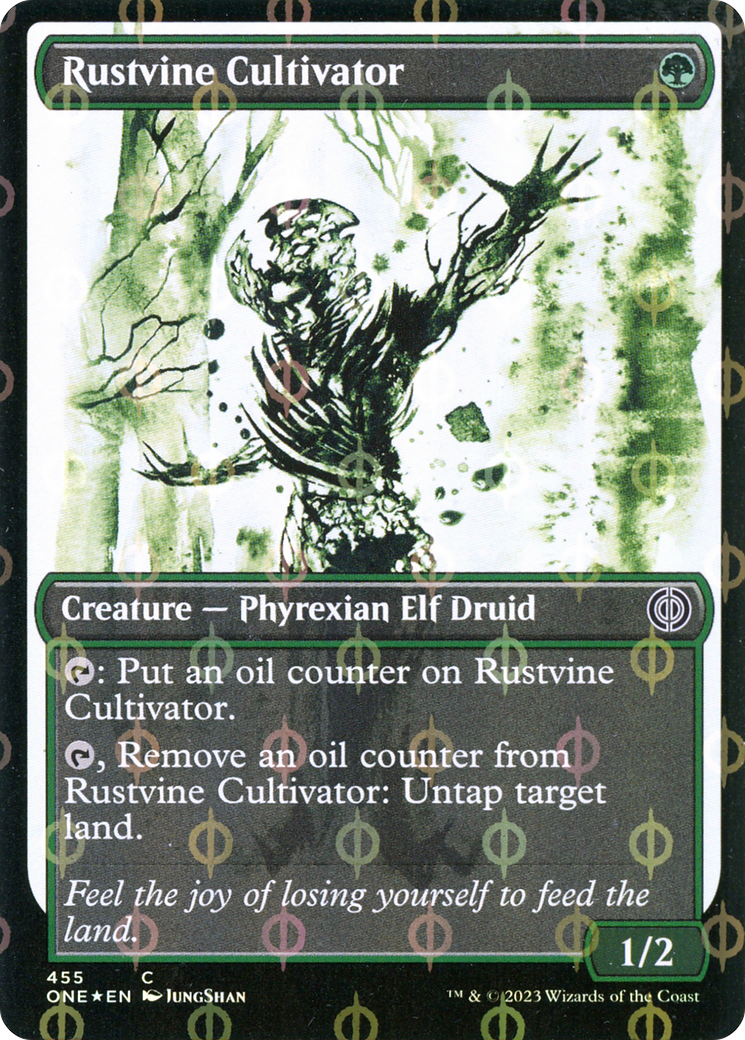 Rustvine Cultivator (Showcase Ichor Step-and-Compleat Foil) [Phyrexia: All Will Be One] | Empire Gaming NC