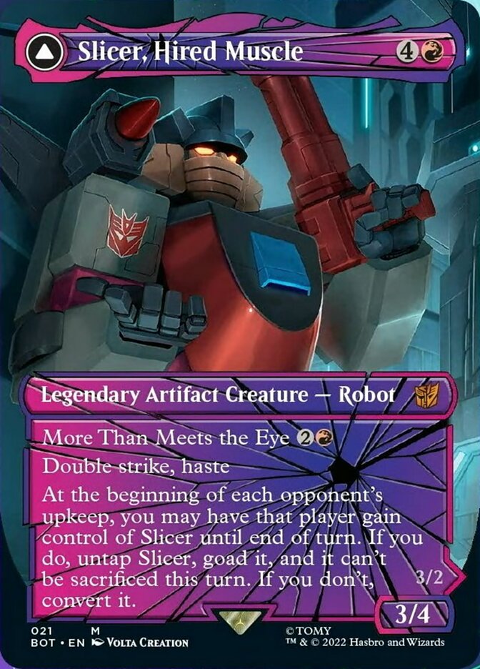 Slicer, Hired Muscle // Slicer, High-Speed Antagonist (Shattered Glass) [Universes Beyond: Transformers] | Empire Gaming NC