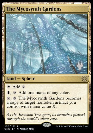 The Mycosynth Gardens (Promo Pack) [Phyrexia: All Will Be One Promos] | Empire Gaming NC