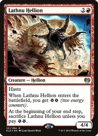 Lathnu Hellion [Kaladesh Prerelease Promos] | Empire Gaming NC