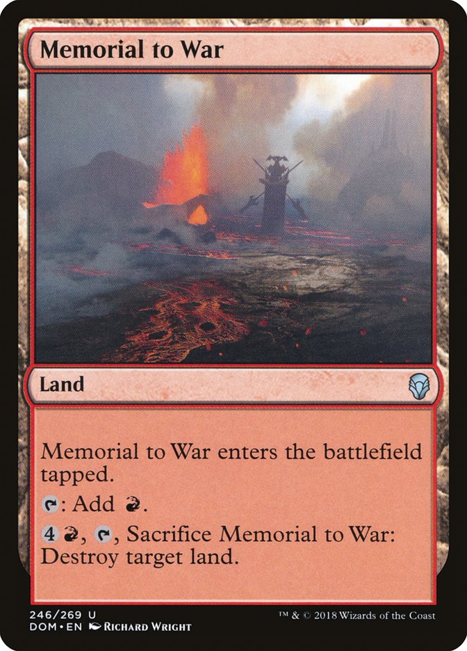 Memorial to War [Dominaria] | Empire Gaming NC