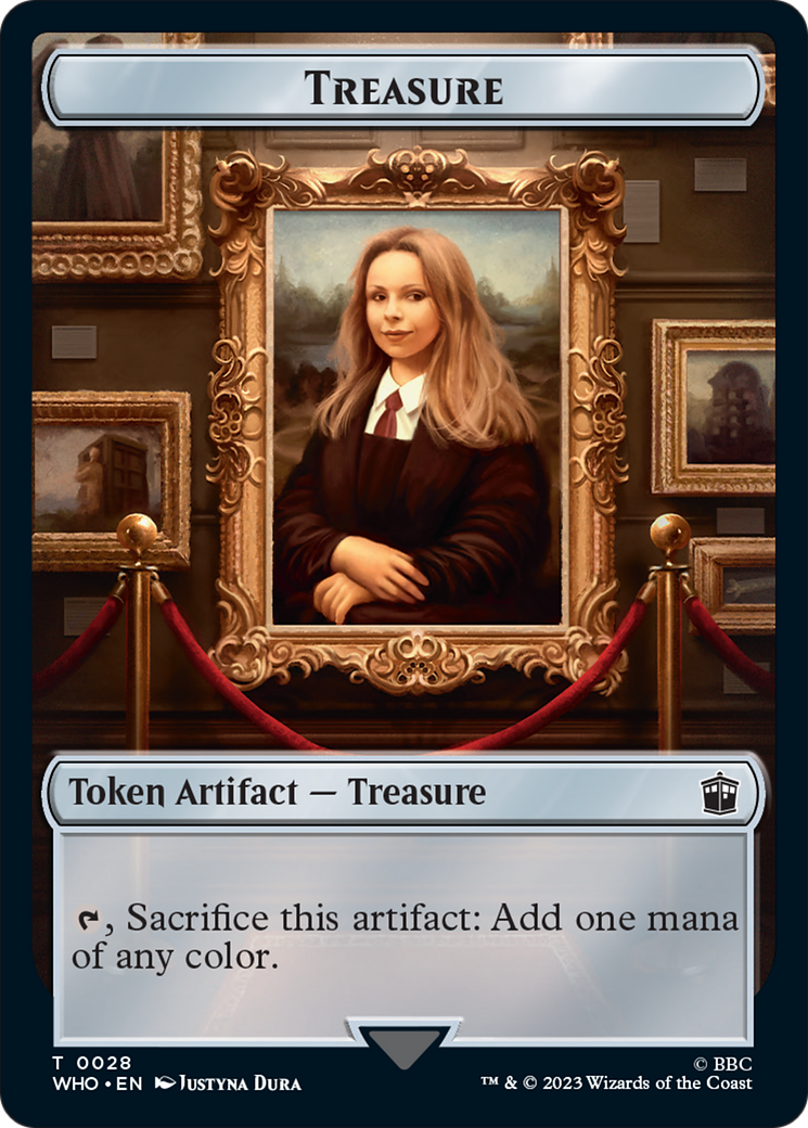 Human (0005) // Treasure (0028) Double-Sided Token [Doctor Who Tokens] | Empire Gaming NC