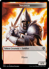 Soldier (017) // Eldrazi Double-Sided Token [Phyrexia: All Will Be One Commander Tokens] | Empire Gaming NC