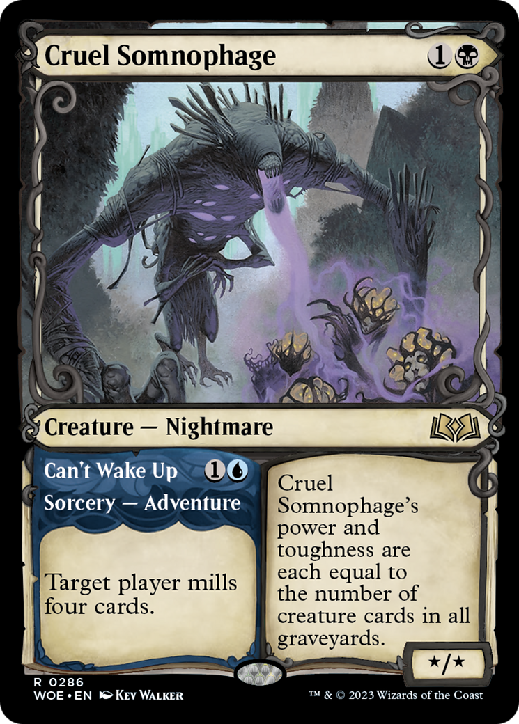 Cruel Somnophage // Can't Wake Up (Showcase) [Wilds of Eldraine] | Empire Gaming NC