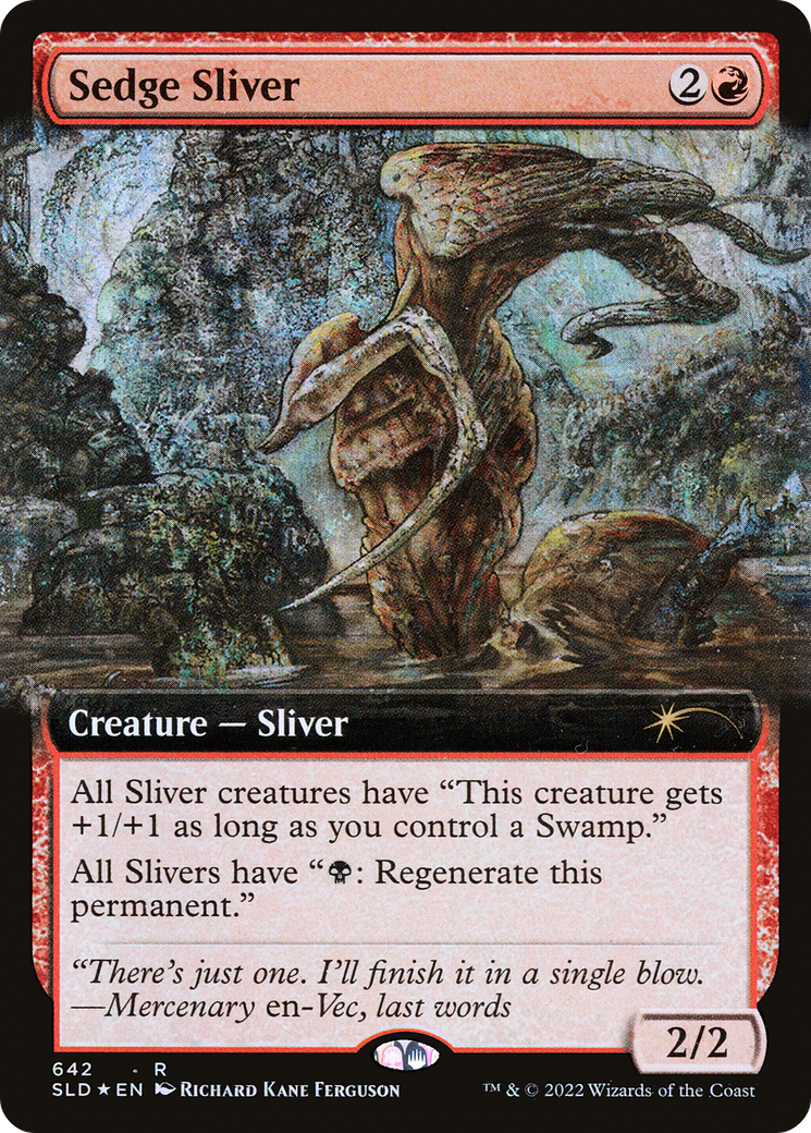 Sedge Sliver (Extended Art) [Secret Lair Drop Promos] | Empire Gaming NC