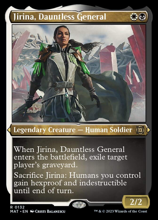 Jirina, Dauntless General (Foil Etched) [March of the Machine: The Aftermath] | Empire Gaming NC