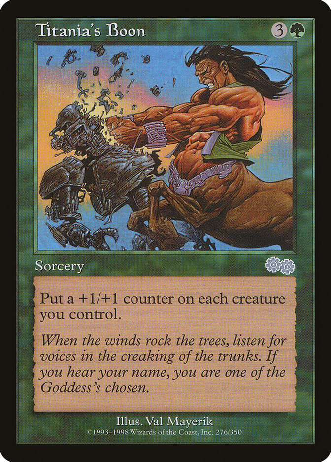 Titania's Boon [Urza's Saga] | Empire Gaming NC