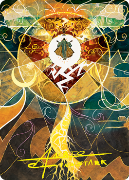 Lightning Bolt Art Card (Gold-Stamped Signature) [Strixhaven: School of Mages Art Series] | Empire Gaming NC