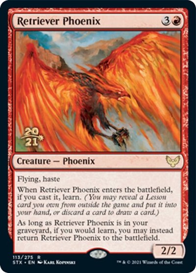 Retriever Phoenix [Strixhaven: School of Mages Prerelease Promos] | Empire Gaming NC