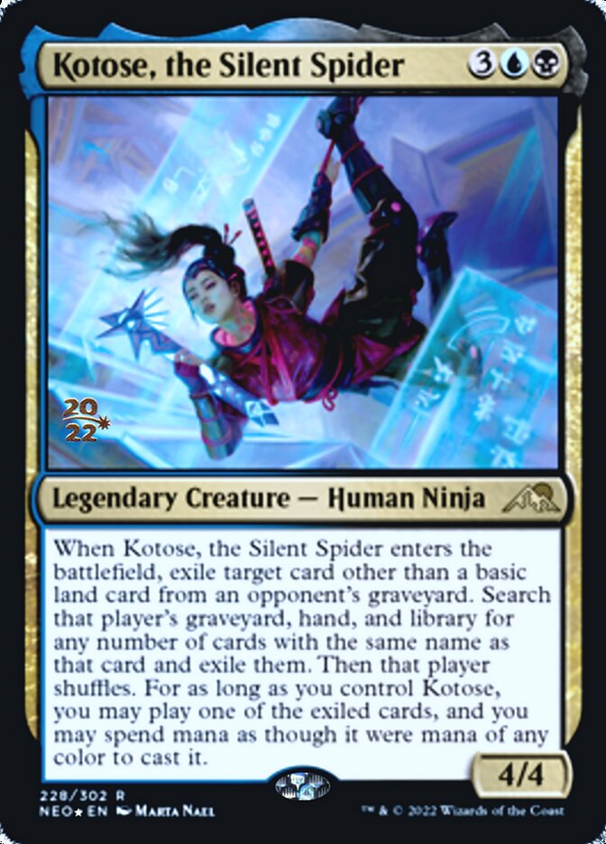 Kotose, the Silent Spider [Kamigawa: Neon Dynasty Prerelease Promos] | Empire Gaming NC