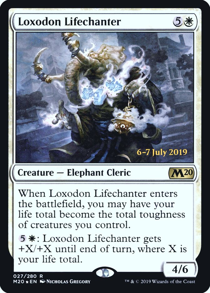 Loxodon Lifechanter  [Core Set 2020 Prerelease Promos] | Empire Gaming NC