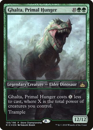 Ghalta, Primal Hunger (Store Championship) [Rivals of Ixalan Promos] | Empire Gaming NC