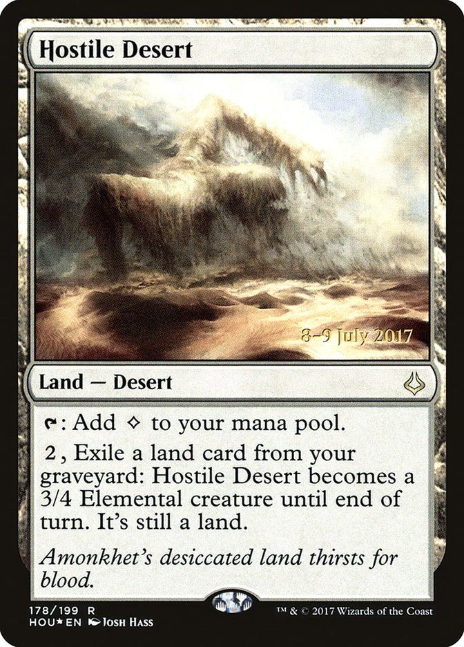 Hostile Desert  [Hour of Devastation Prerelease Promos] | Empire Gaming NC