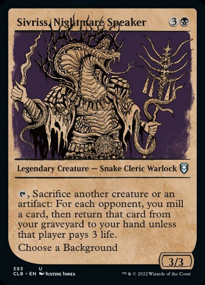 Sivriss, Nightmare Speaker (Showcase) [Commander Legends: Battle for Baldur's Gate] | Empire Gaming NC