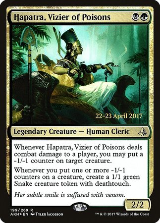 Hapatra, Vizier of Poisons [Amonkhet Promos] | Empire Gaming NC