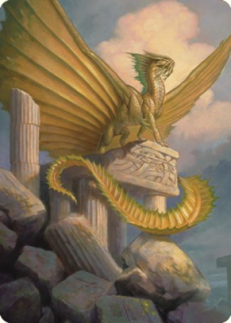 Ancient Gold Dragon Art Card (05) [Commander Legends: Battle for Baldur's Gate Art Series] | Empire Gaming NC