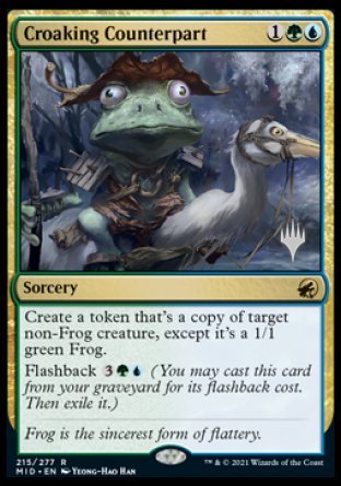 Croaking Counterpart (Promo Pack) [Innistrad: Midnight Hunt Promos] | Empire Gaming NC