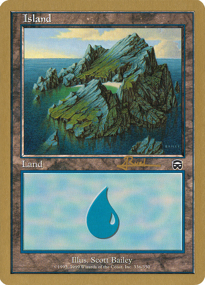 Island (ar336a) (Antoine Ruel) [World Championship Decks 2001] | Empire Gaming NC