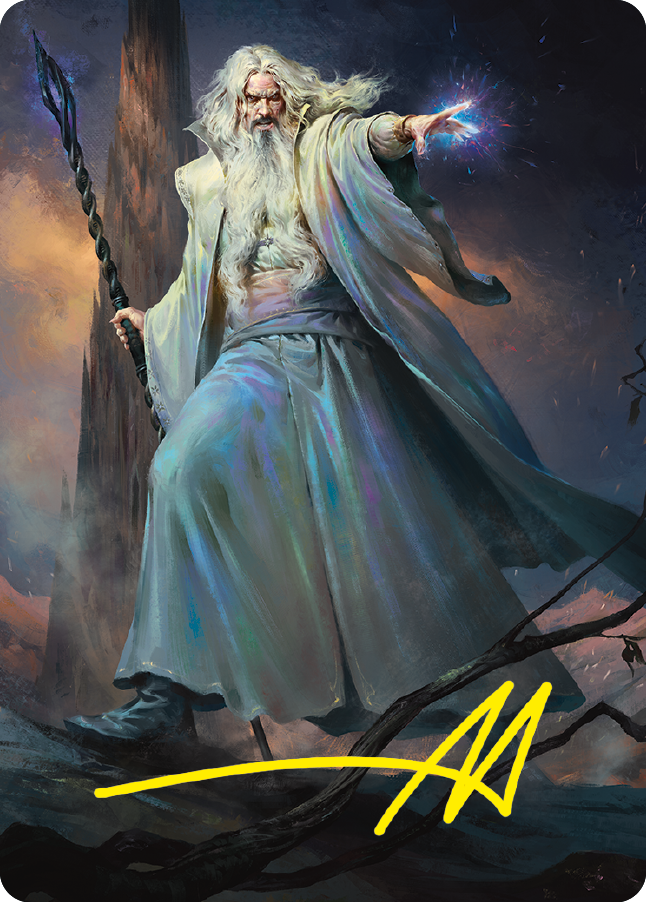 Saruman of Many Colors Art Card (Gold-Stamped Signature) [The Lord of the Rings: Tales of Middle-earth Art Series] | Empire Gaming NC