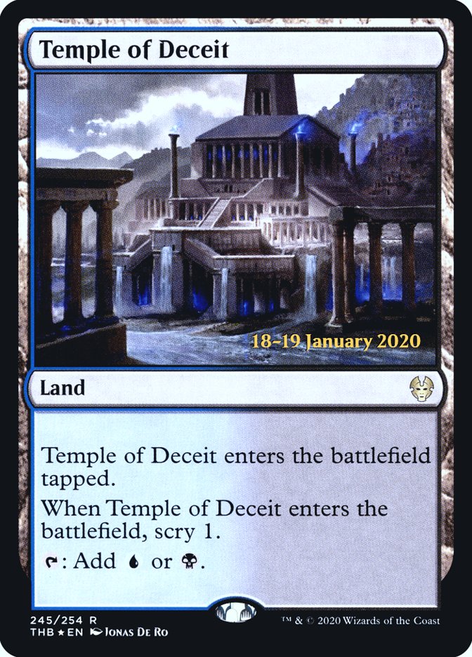 Temple of Deceit [Theros Beyond Death Prerelease Promos] | Empire Gaming NC