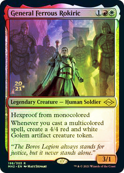 General Ferrous Rokiric [Modern Horizons 2 Prerelease Promos] | Empire Gaming NC