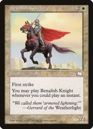 Benalish Knight [Weatherlight] | Empire Gaming NC