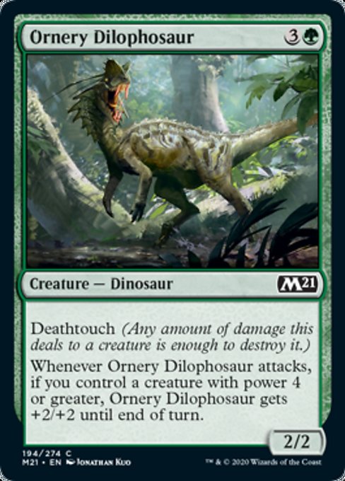 Ornery Dilophosaur [Core Set 2021] | Empire Gaming NC