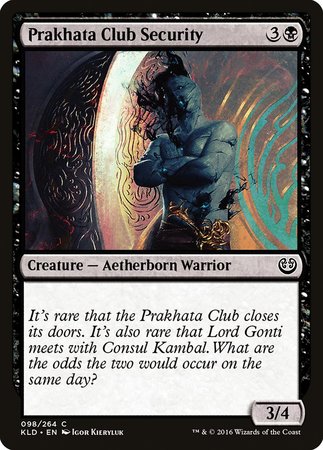 Prakhata Club Security [Kaladesh] | Empire Gaming NC