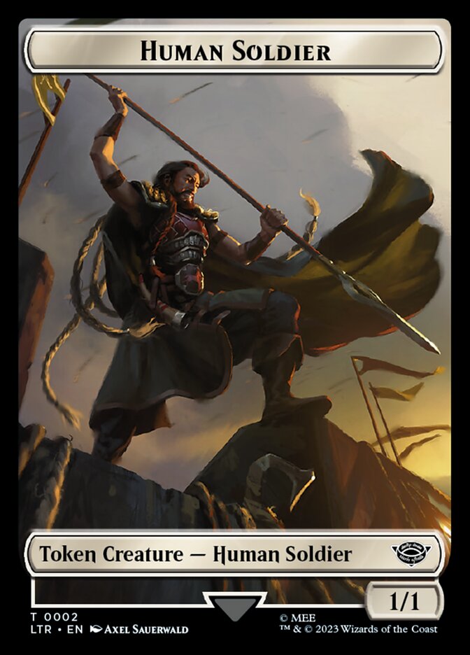 Human Soldier Token (02) [The Lord of the Rings: Tales of Middle-Earth Tokens] | Empire Gaming NC