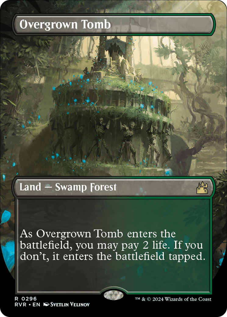 Overgrown Tomb (Borderless) [Ravnica Remastered] | Empire Gaming NC