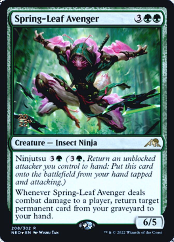 Spring-Leaf Avenger [Kamigawa: Neon Dynasty Prerelease Promos] | Empire Gaming NC