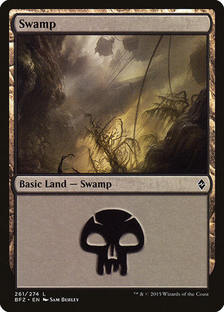 Swamp (261) [Battle for Zendikar] | Empire Gaming NC