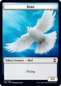 Bird // Spirit Double-sided Token [Kaldheim Commander Tokens] | Empire Gaming NC