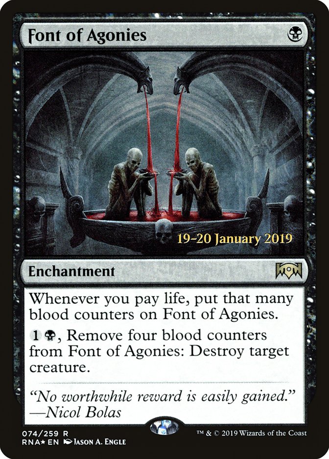 Font of Agonies [Ravnica Allegiance Prerelease Promos] | Empire Gaming NC