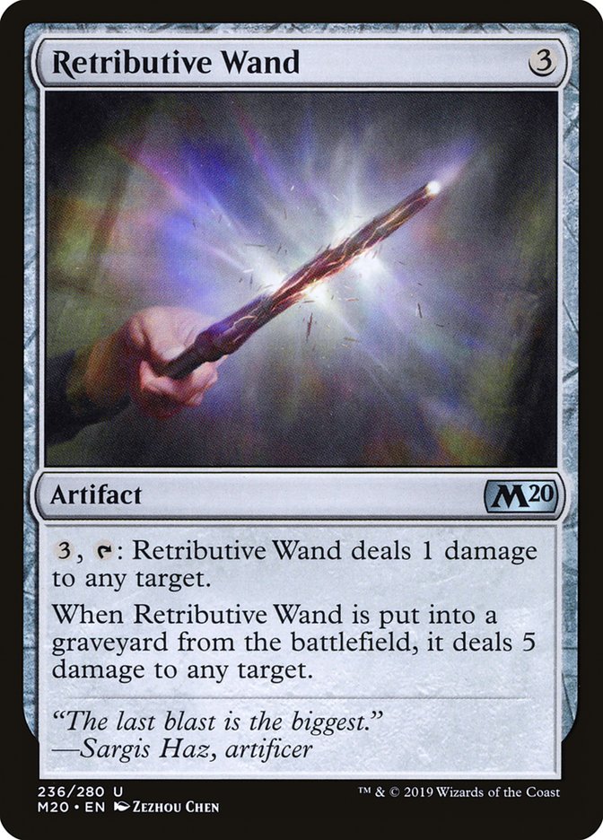 Retributive Wand [Core Set 2020] | Empire Gaming NC